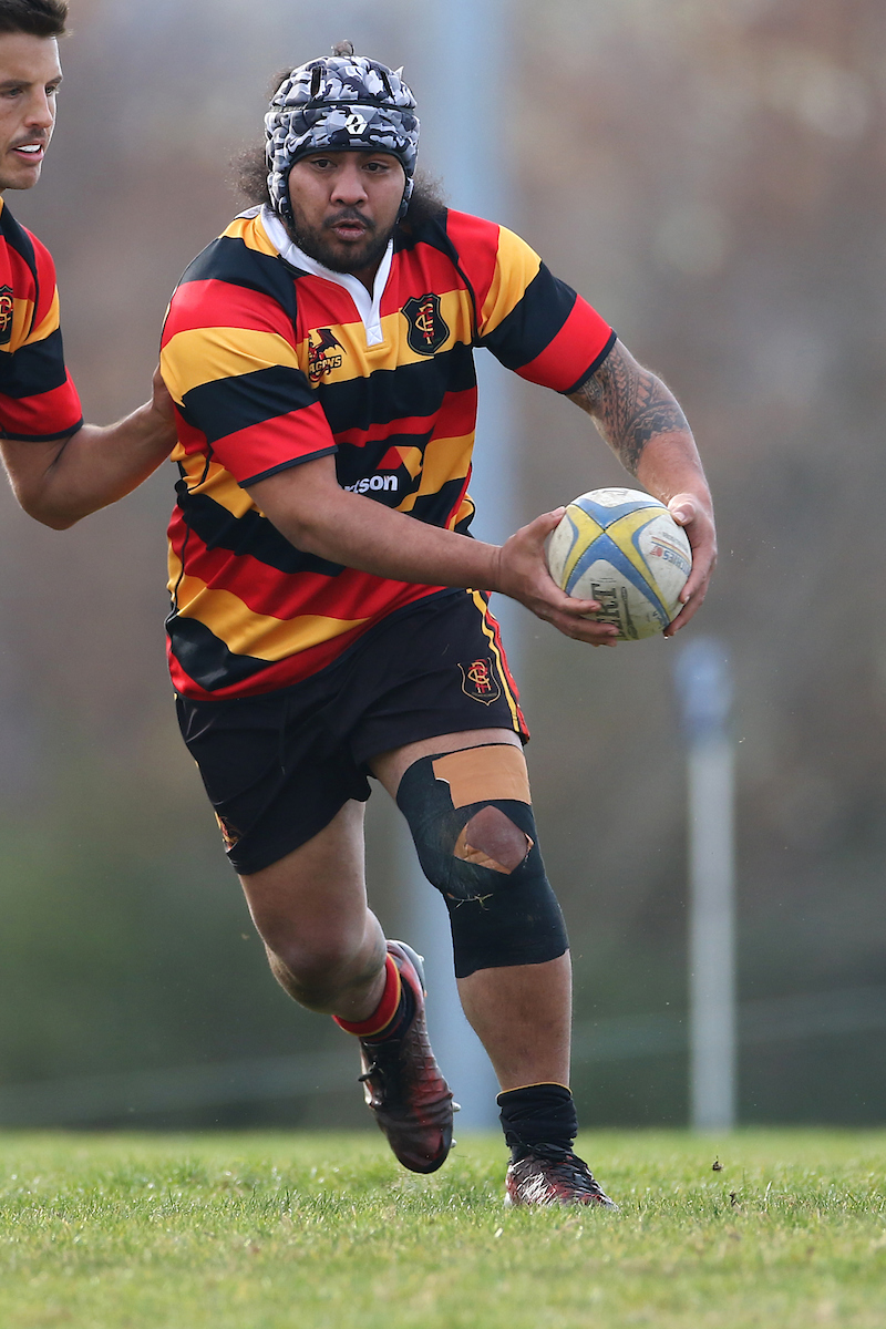 Action from Premier Development club rugby match between Zingari Richmond and Alhambra Union played at Montecillo in Dunedin on Saturday 28th May, 2022. © John Caswell / http://www.caswellimages.com