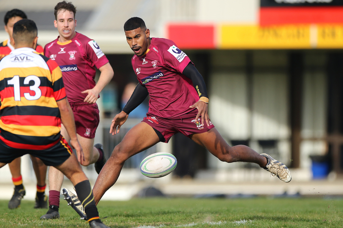 Action from Premier Development club rugby match between Zingari Richmond and Alhambra Union played at Montecillo in Dunedin on Saturday 28th May, 2022. © John Caswell / http://www.caswellimages.com