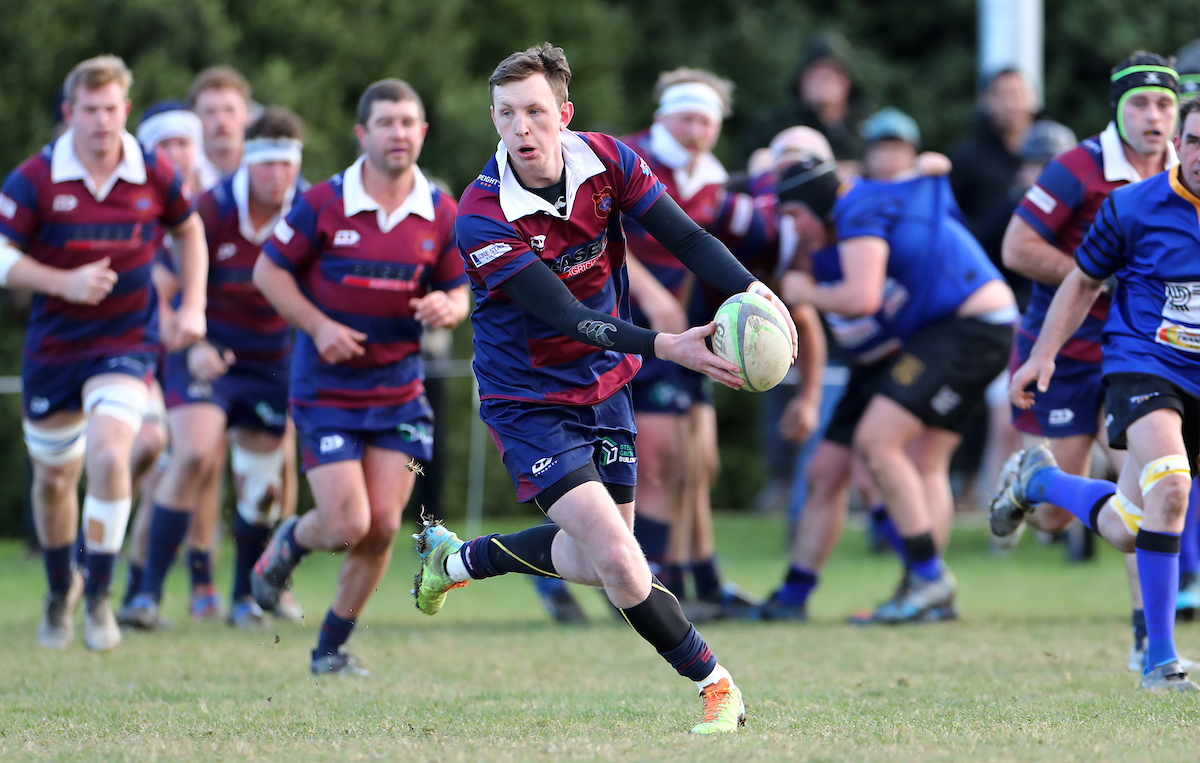 Callum Smeaton of West Taieri during the Southern Region Premier club rugby match between West Taieri and Lawrence played at the Outram Domain in Outram on Saturday 18th June, 2022. © John Caswell / https://tapebootsandbeer.com/