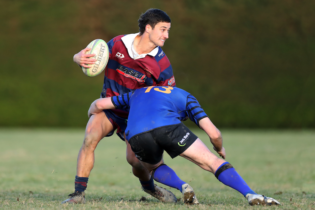 Iassc Timoko of West Taieri during the Southern Region Premier club rugby match between West Taieri and Lawrence played at the Outram Domain in Outram on Saturday 18th June, 2022. © John Caswell / https://tapebootsandbeer.com/