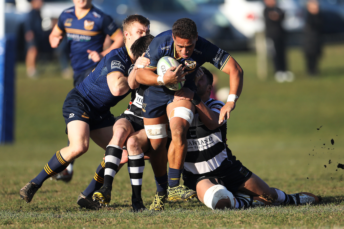 Hame Toma of Dunedin during the Premier Quarter Final club rugby match between Dunedin and Southern played at Kettle Park in Dunedin on Saturday 2nd July, 2022. © John Caswell / https://tapebootsandbeer.com/