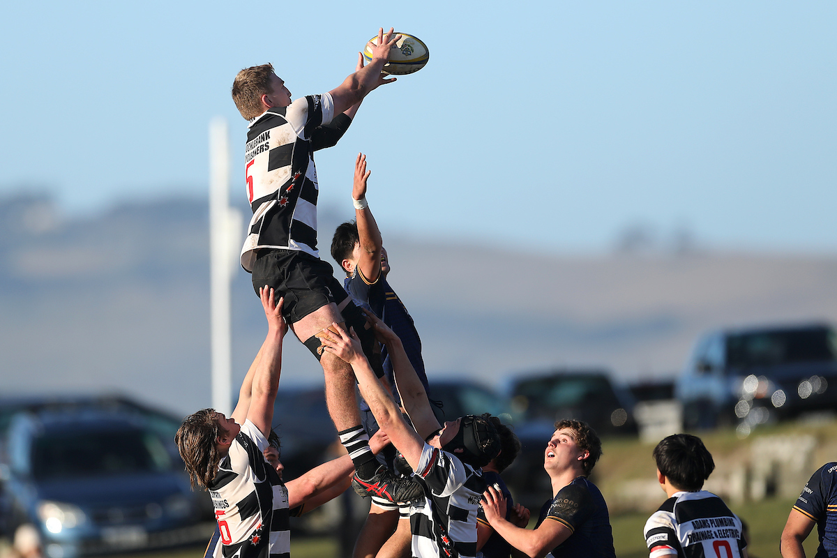 Aron Einarsson of Southern during the Premier Quarter Final club rugby match between Dunedin and Southern played at Kettle Park in Dunedin on Saturday 2nd July, 2022. © John Caswell / https://tapebootsandbeer.com/