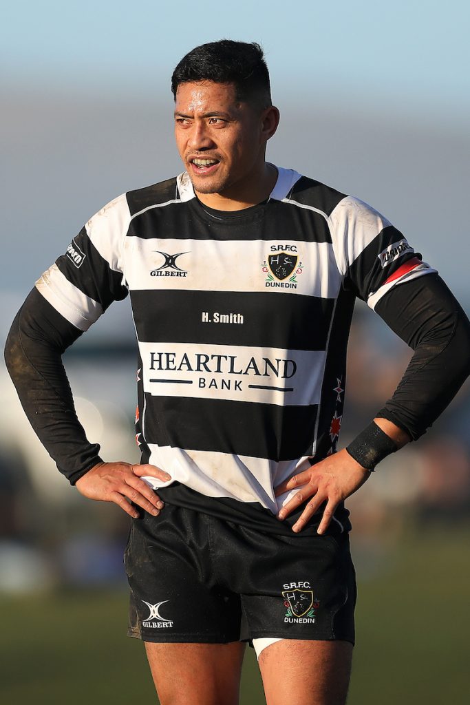 Paul Tupai of Southern during the Premier Quarter Final club rugby match between Dunedin and Southern played at Kettle Park in Dunedin on Saturday 2nd July, 2022. © John Caswell / https://tapebootsandbeer.com/