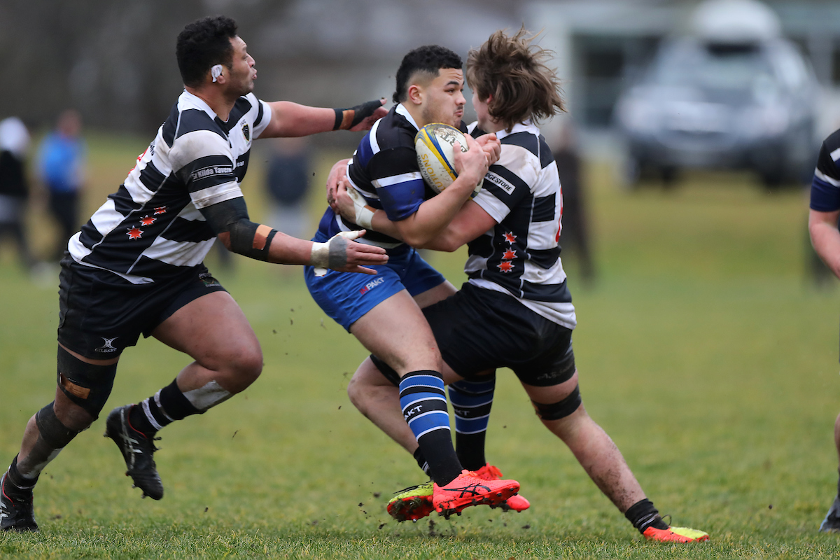 Filipo Whitehouse-Opetaia Tovio of Kaikorai during the Premier Quarter Final club rugby match between Dunedin and Southern played at Kettle Park in Dunedin on Saturday 9th July, 2022. © John Caswell / https://tapebootsandbeer.com/