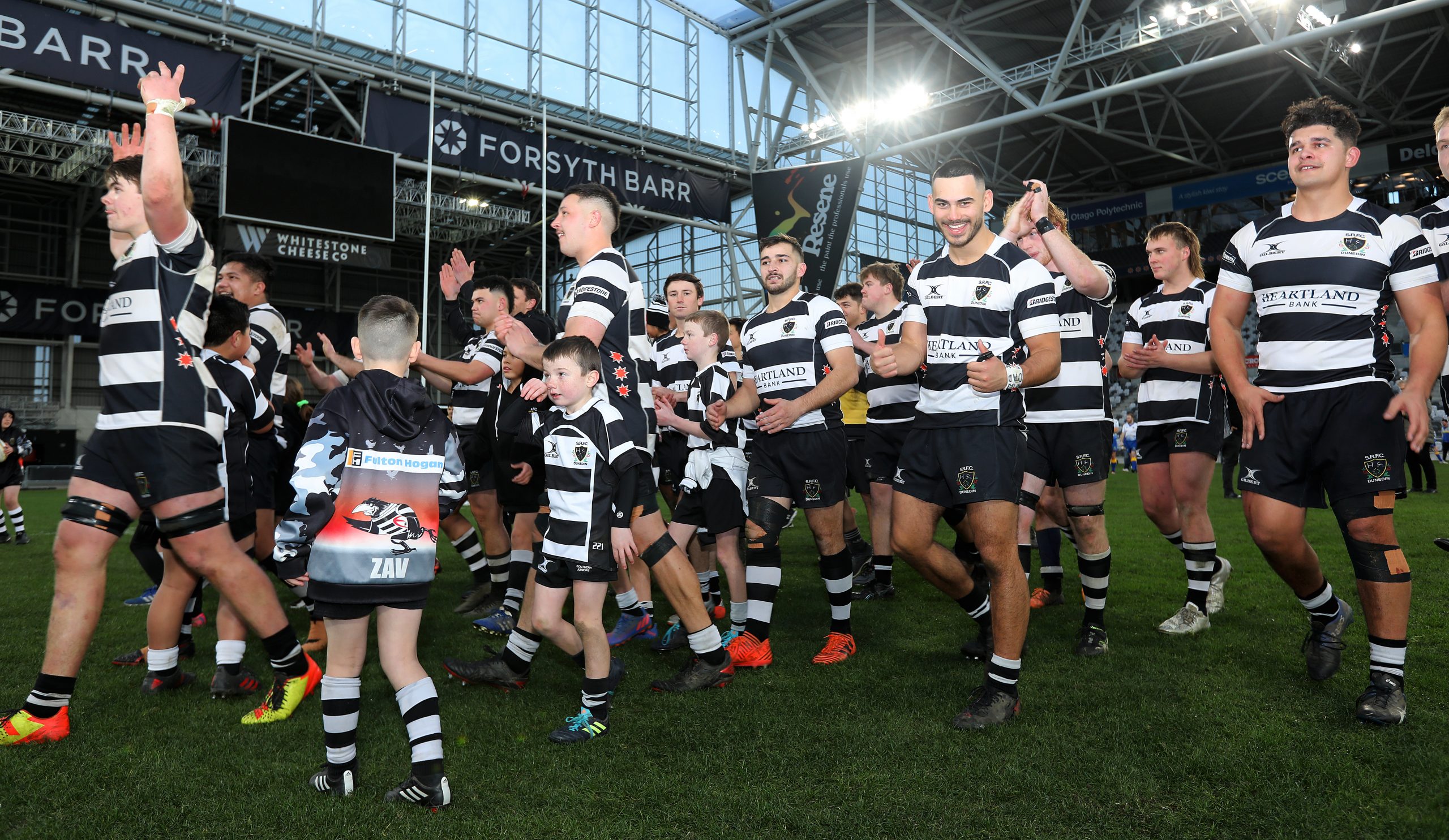The Southern side after winning the Premier Club Final between Taieri and Southern played at Forsyth Barr Stadium in Dunedin on Saturday 16th July, 2022. © John Caswell / Caswell Images Sport / https://tapebootsandbeer.com/
