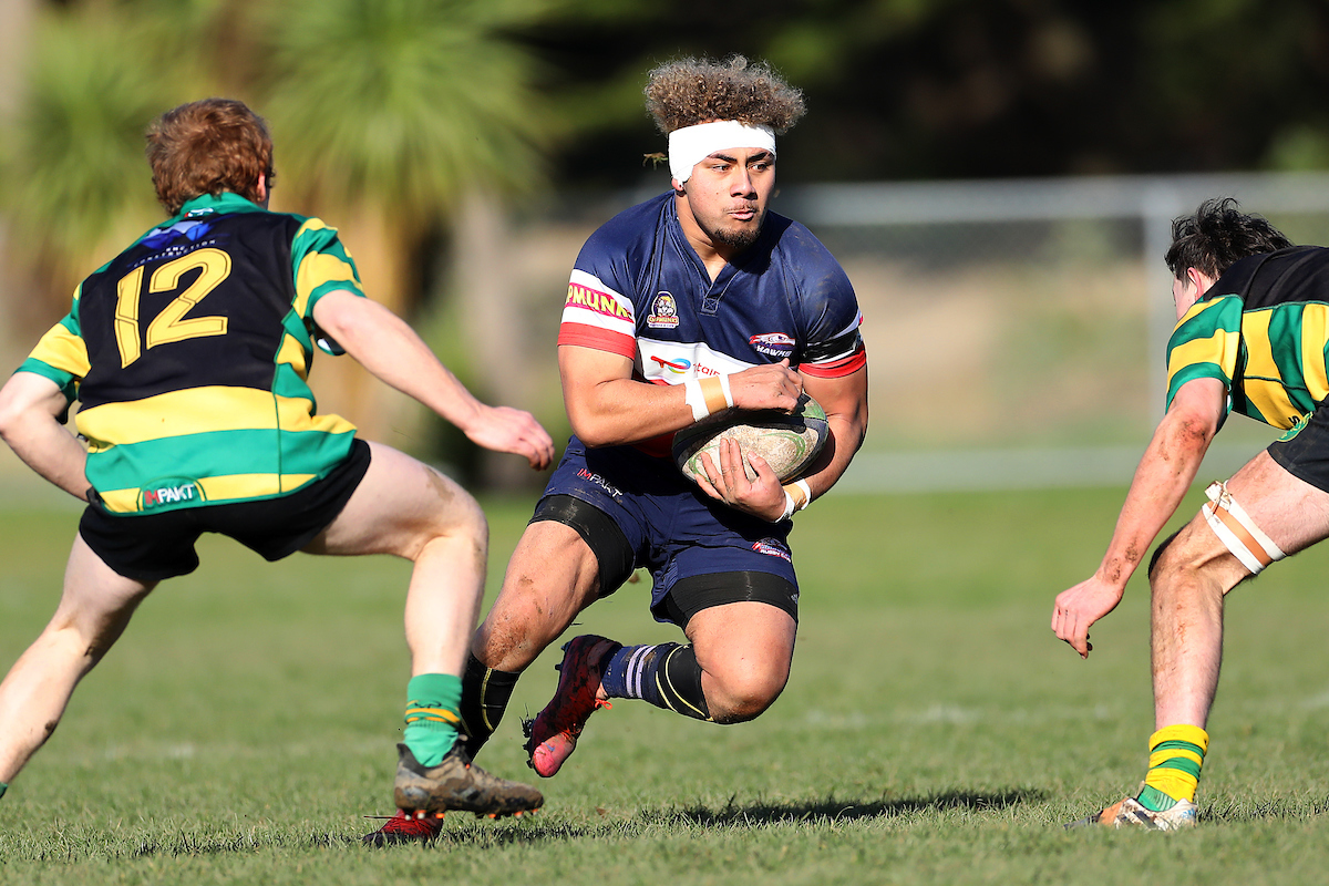 Action from Premier Colts club rugby match between Harbour and Green Island played at Watson Park in Dunedin on Saturday 23rd July, 2022. © John Caswell / https://tapebootsandbeer.com/