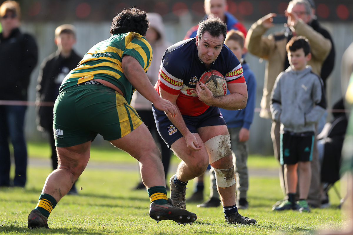 Action from the Seniors club rugby match between Harbour and Eastern played at Watson Park in Dunedin on Saturday 23rd July, 2022. © John Caswell / https://tapebootsandbeer.com/